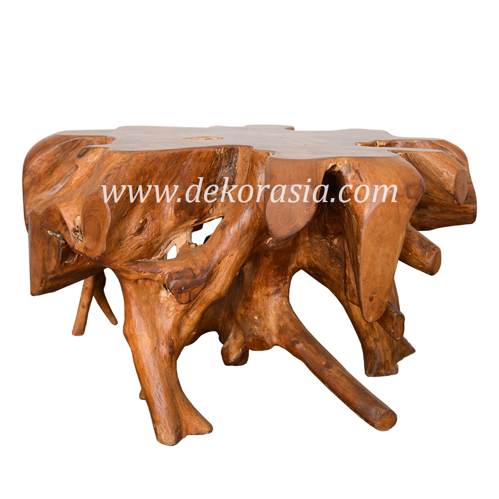 Teak Root Coffee Table for Living Room Furniture, Unique Wooden Coffee Table Teak Root Table